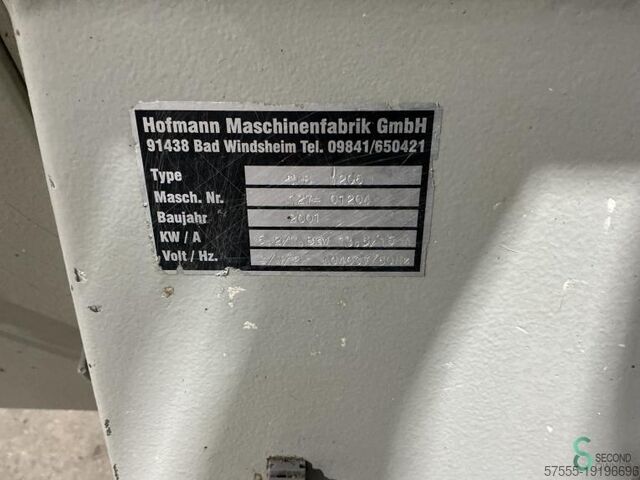 Tischfräsen Hofmann TFS 1200 2001 Hofmann TFS 1200