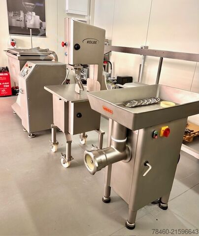 Fleischverarbeitungsmaschine Set of machines - grinder - mixer - saw 