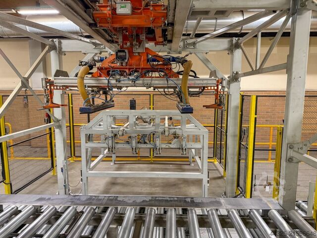 Plattenzuschnittanlage und Abstapelung PAUL - LOGTECH K 34 G - RC 105