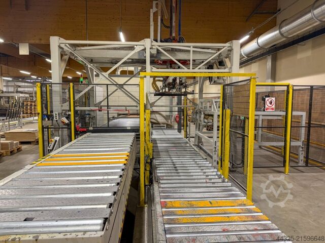 Plattenzuschnittanlage und Abstapelung PAUL - LOGTECH K 34 G - RC 105