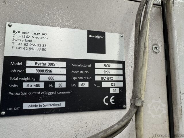 Laserschneidmaschine Bystronic ByStar 3015