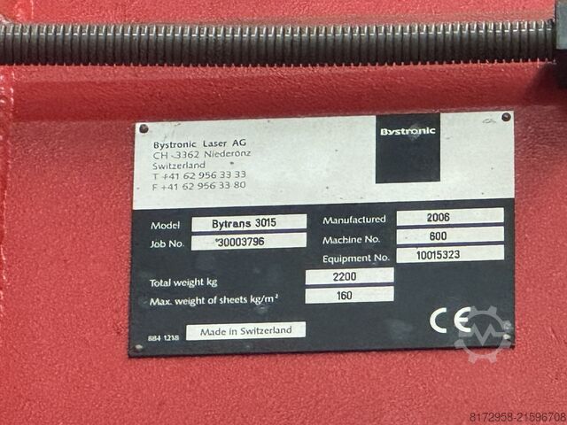 Laserschneidmaschine Bystronic ByStar 3015