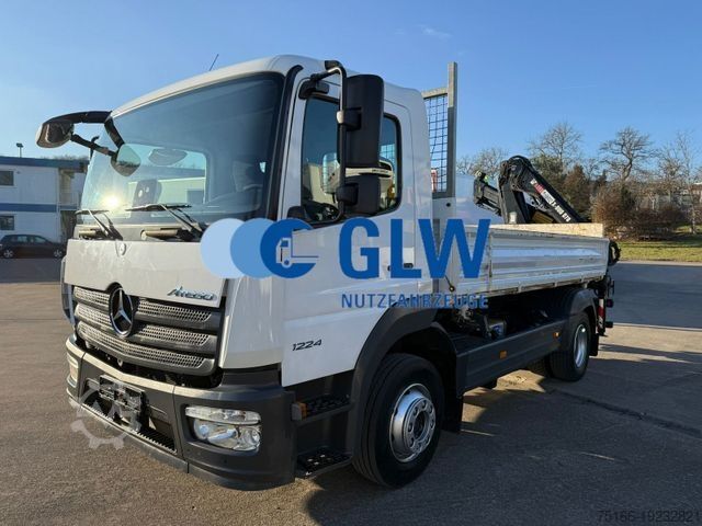Kipper LKW MERCEDES-BENZ ATEGO 1224 K Kipper MEILLER Kran HIAB 078