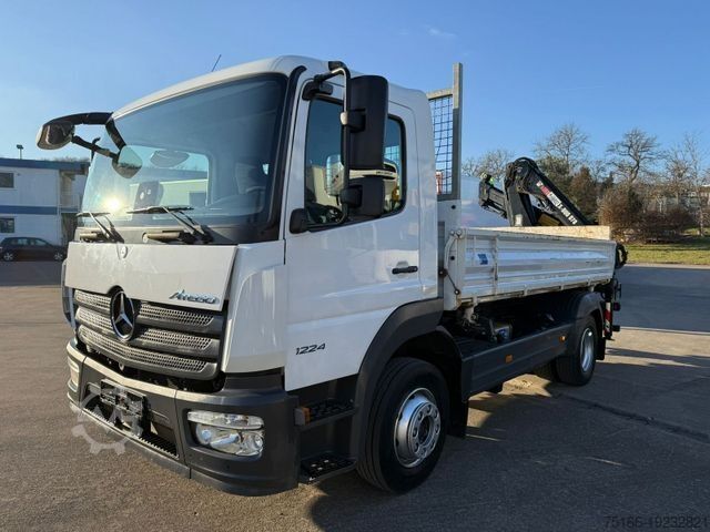 Kipper LKW MERCEDES-BENZ ATEGO 1224 K Kipper MEILLER Kran HIAB 078