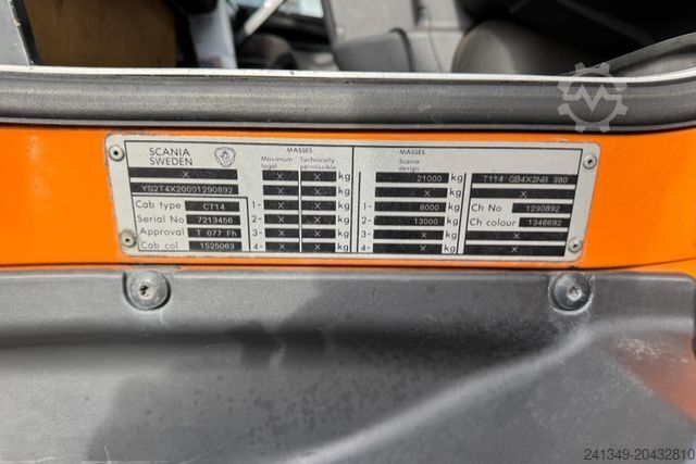 Absetzkipper LKW SCANIA T380 4x2 Winterdienst Schneepflug und...