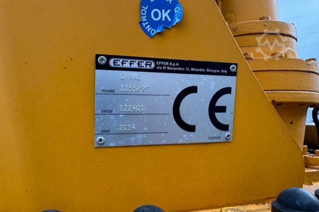 Truck mounted crane MAN TGS 35.480 8x2-4 H Effer 1355 9-6