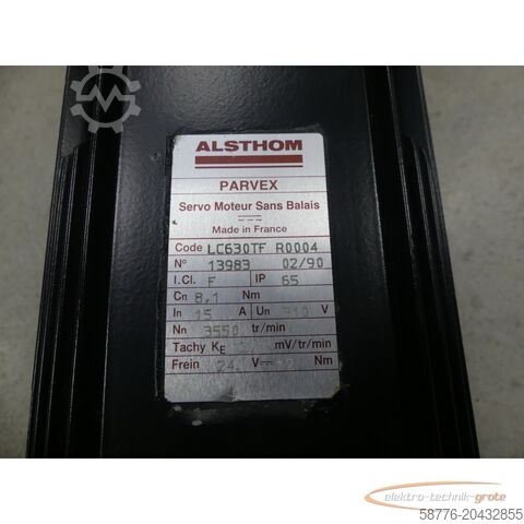 Control unit  Alsthom Parvex LC630TF R0004 Servomotor SN: 13983 ohne Drehgeber