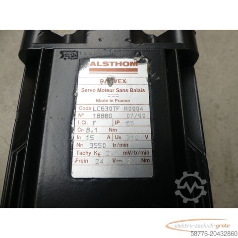 Control unit  Alsthom Parvex LC630TF R0004 Servomotor SN: 18880