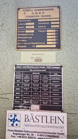 Guillotine shear Eisen u. Hammerwerk ISS 16-31