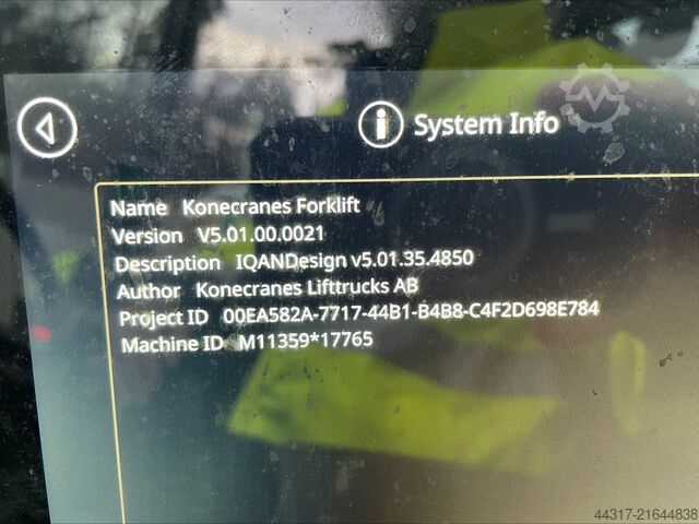 Heavy-duty diesel forklift with stone grapple Konecranes SMV 12-1200 C