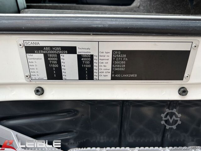 Volumen SZM SCANIA R 400 LA4x2MEB*Retarder*80%Reifen*Standklima*