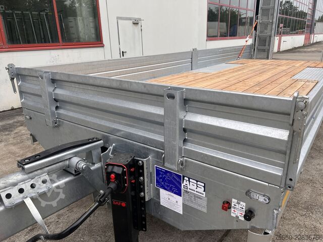 Low loader trailer Möslein TTT 11- 7,28  Neuer Tandemtieflader, 7,28 m Ladefläche