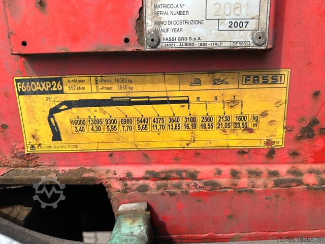 Truck mounted crane MERCEDES-BENZ Actros 3251 L/ V8/ Fassi F 660 AXP.25/ 16m=3.1t