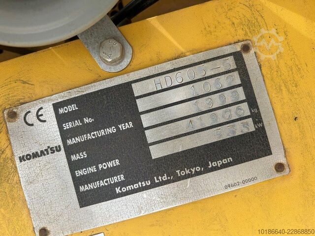 Komatsu HD605-5A Komatsu HD605-5A