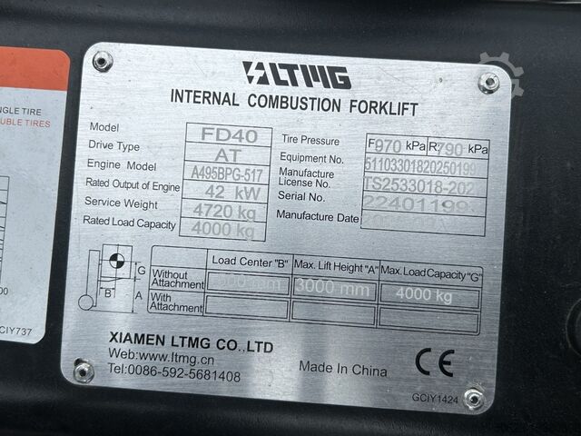 4-Rad-Gabelstapler LTMG FD40