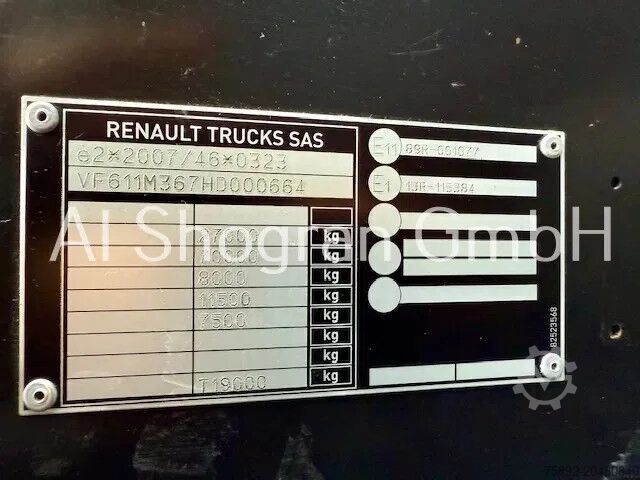 Plane Renault T480 6x2/Standklima/Eu6/Komplettzug