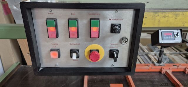 Veneer saw with planer head and display Langzauner LZ 5/2E - 3050