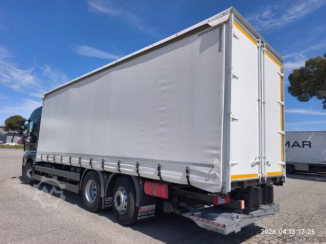 Flatbed truck with tarp MAN 26.420 TGX 6X2 EURO 6