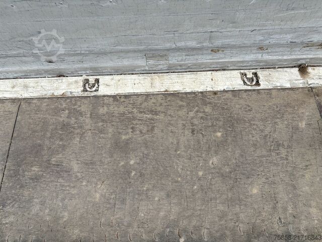 Swap body with flatbed Krone BDF 7,45m Baustoff Bordwand + Türen