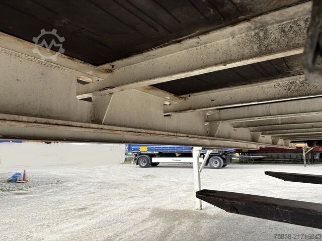 Swap body with flatbed Krone BDF 7,45m Baustoff Bordwand + Türen