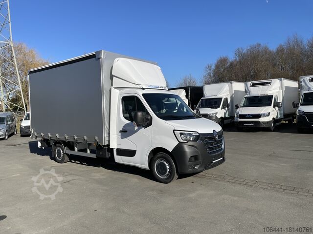 Transporter with flatbed & tarpaulin RENAULT Master Pritsche Plane Schiebeplane