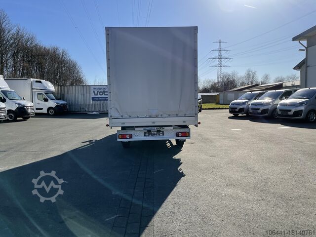 Transporter with flatbed & tarpaulin RENAULT Master Pritsche Plane Schiebeplane