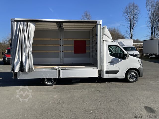 Transporter with flatbed & tarpaulin RENAULT Master Pritsche Plane Schiebeplane
