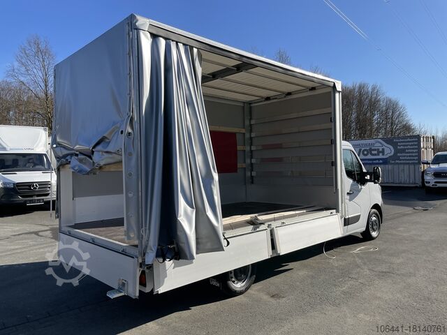 Transporter with flatbed & tarpaulin RENAULT Master Pritsche Plane Schiebeplane