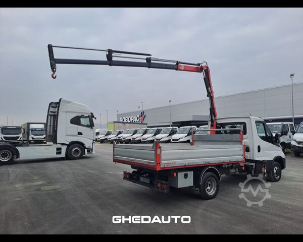 Minibus IVECO Daily V 35.16 2022 - Daily 35 C16H3.0 3450 cab. HD GRU FASSI + CASSONE RIBALTABILE