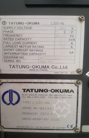 Horizontal machining center Okuma L300-MW