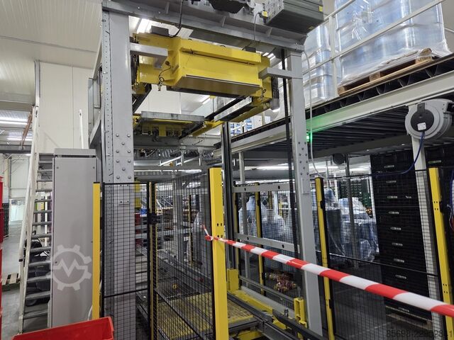 Viscon Atlas automatic gantry palletizer for various crates, with automatic crate infeed and pallet VISCON Atlas