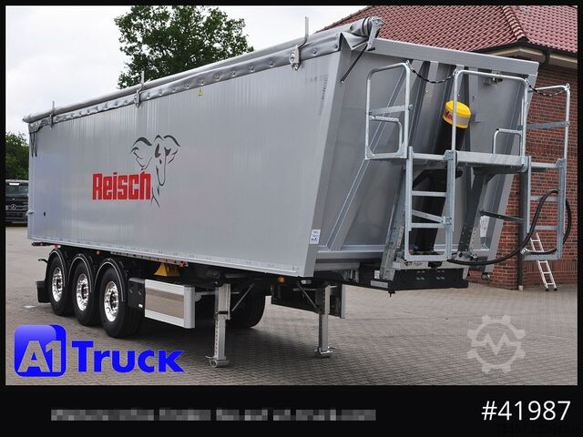 Tipper semitrailer REISCH RHKS, Alu  50m³, Lift Kombitüren, 2x sofort.
