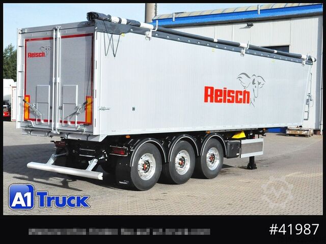 Tipper semitrailer REISCH RHKS, Alu  50m³, Lift Kombitüren, 2x sofort.