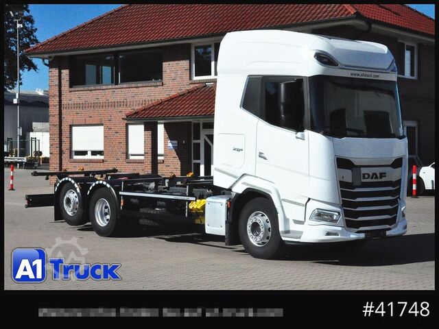 Swap body truck DAF XG+ 480 FAN Intarder Lenkachse, Steering Axle