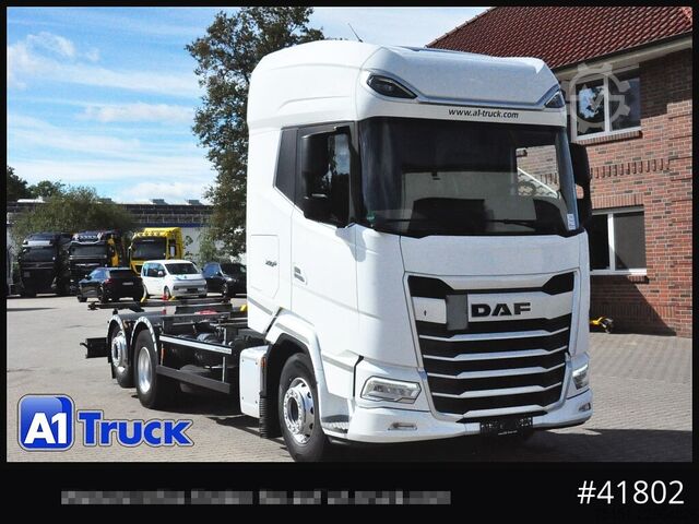 Swap body truck DAF XG+ 480 FAN Intarder Lenkachse, Steering Axle