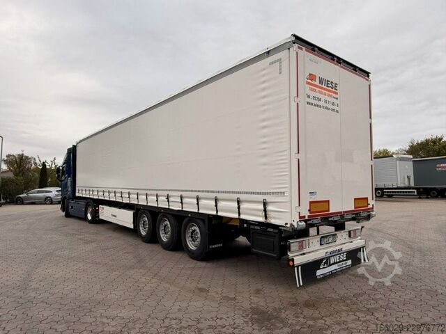 Open semitrailer with tarp KRONE SDP 27 - Schiebeplane - Weiß