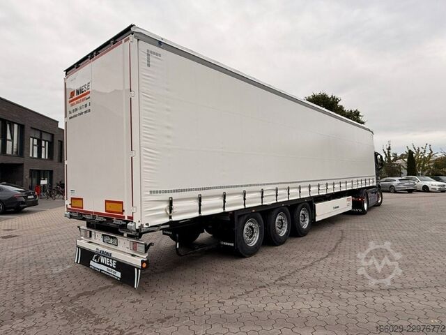 Open semitrailer with tarp KRONE SDP 27 - Schiebeplane - Weiß