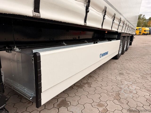 Open semitrailer with tarp KRONE SDP 27 - Schiebeplane - Weiß