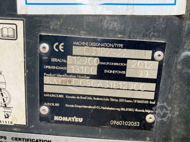 Road roller KOMATSU D 51 PX-22