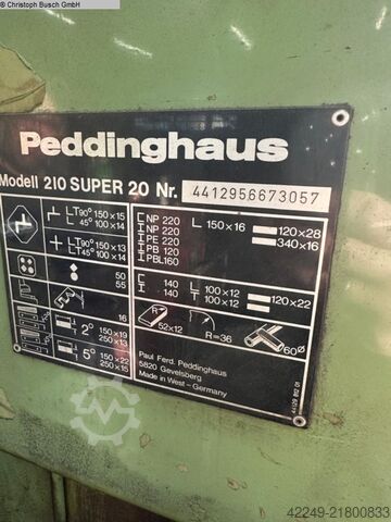 Section Steel Shear PEDDINGHAUS 210 Super 20