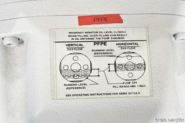 Ruvac Roots vacuum pump Oerlikon Leybold Vacuum 11375
