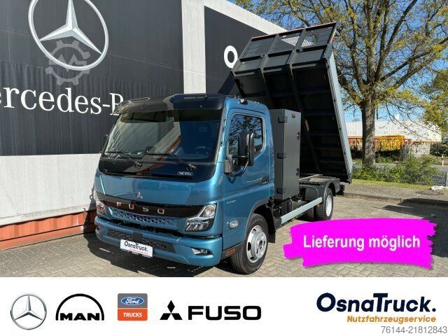 Dreiseitenkipper MITSUBISHI 4C15e Hinterkipper+Box M-Batt.,Klima,2-DIN Radio