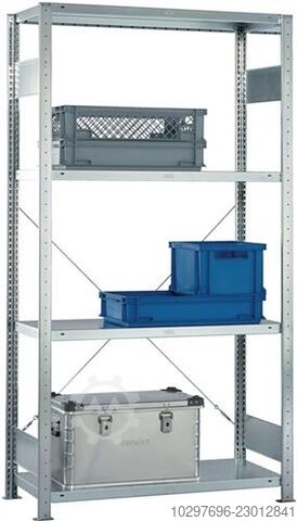 Boltless shelving unit H2000xW1000xD500mm - 1 piece META 