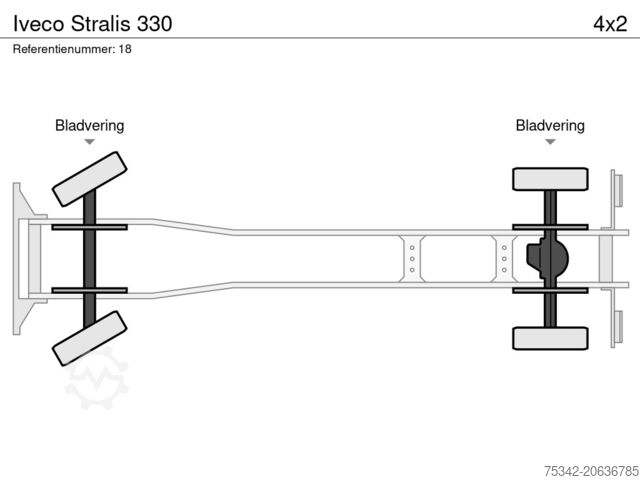 Hook arm system Iveco Stralis 330