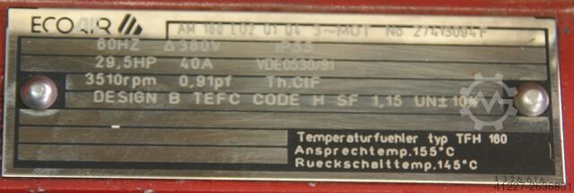 Electric motor 18 kW 2920 Rpm Ecoair AM 160 L020104