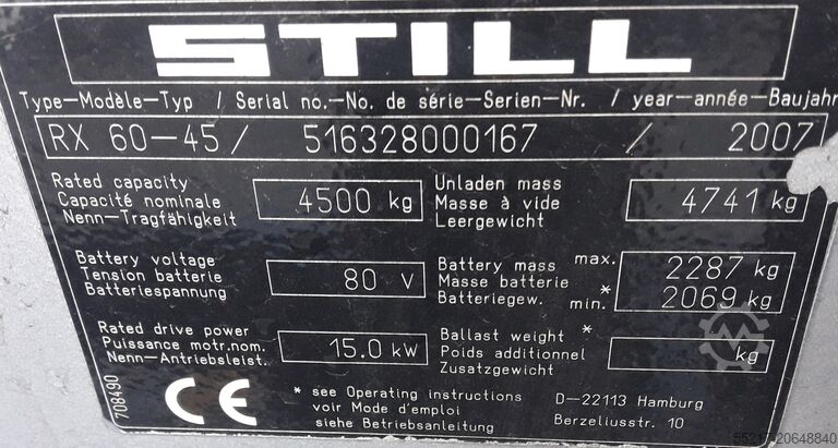 Forklift STILL RX60 - 45
