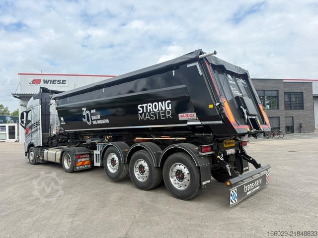 Tipper semitrailer WIELTON NW-3 Stahl Kippmulde 30 m³ Hardox