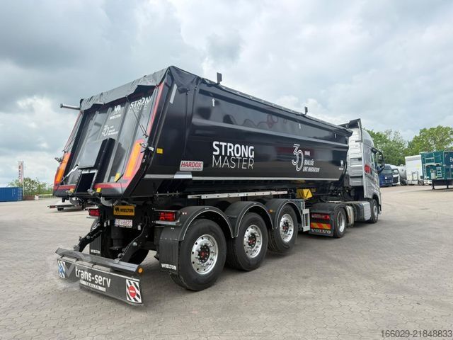 Tipper semitrailer WIELTON NW-3 Stahl Kippmulde 30 m³ Hardox
