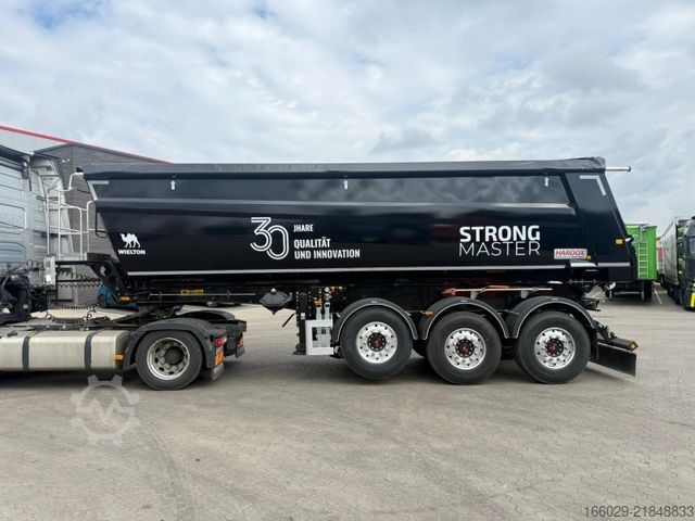 Tipper semitrailer WIELTON NW-3 Stahl Kippmulde 30 m³ Hardox