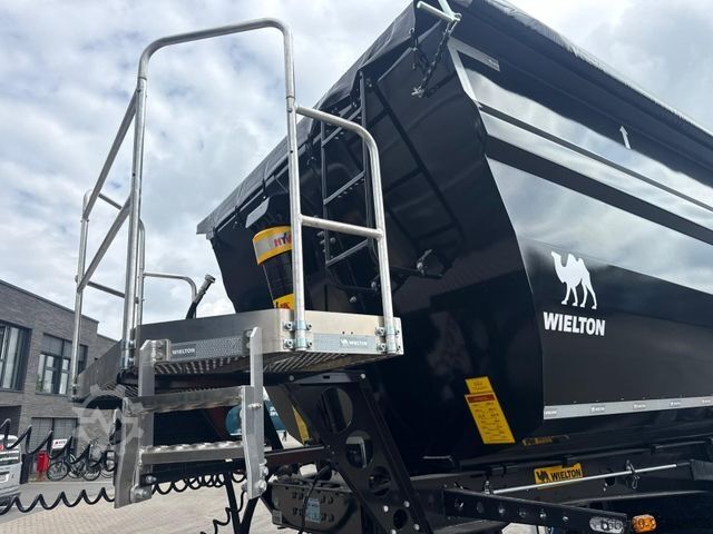 Tipper semitrailer WIELTON NW-3 Stahl Kippmulde 30 m³ Hardox